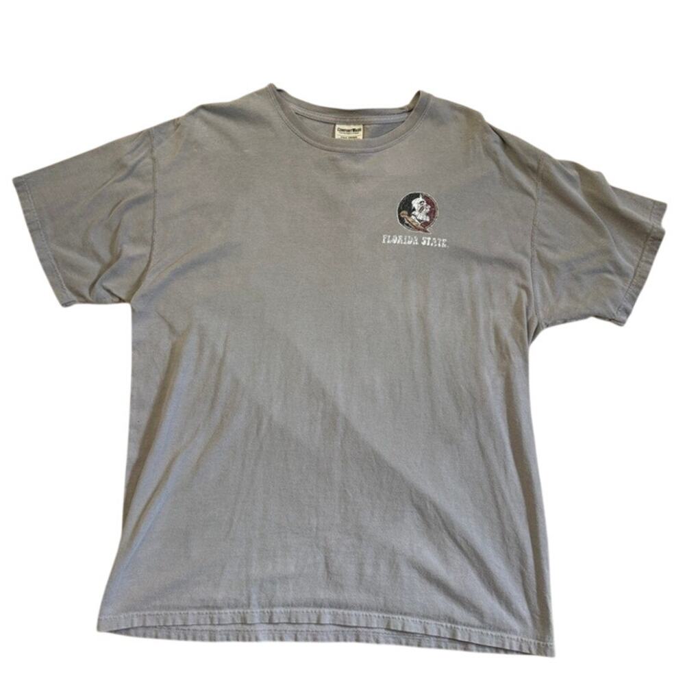 Florida State Seminoles NCAA Fear the Spear Comfort Colors gray shirt Size Large
